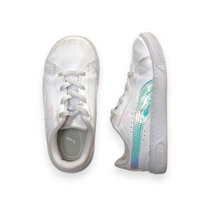 Puma Toddler Girls Kids White Iridescent Sneakers Size 9T